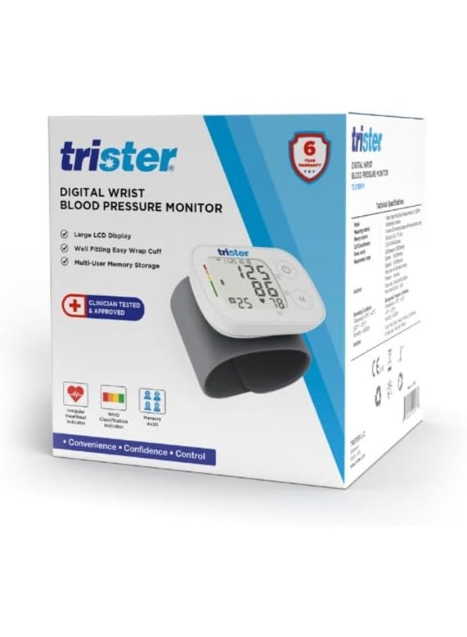 تريستر جهاز مراقبة ضغط الدم الرقمي (TS 315BPW) لمراقبة صحة القلب بسهولة ودقة من تريستر، يأتي مع بطاريتين + شنطة تخزين + كتيب تعليمات (استخدام اللغة العربية غير مؤكد) - Image 1